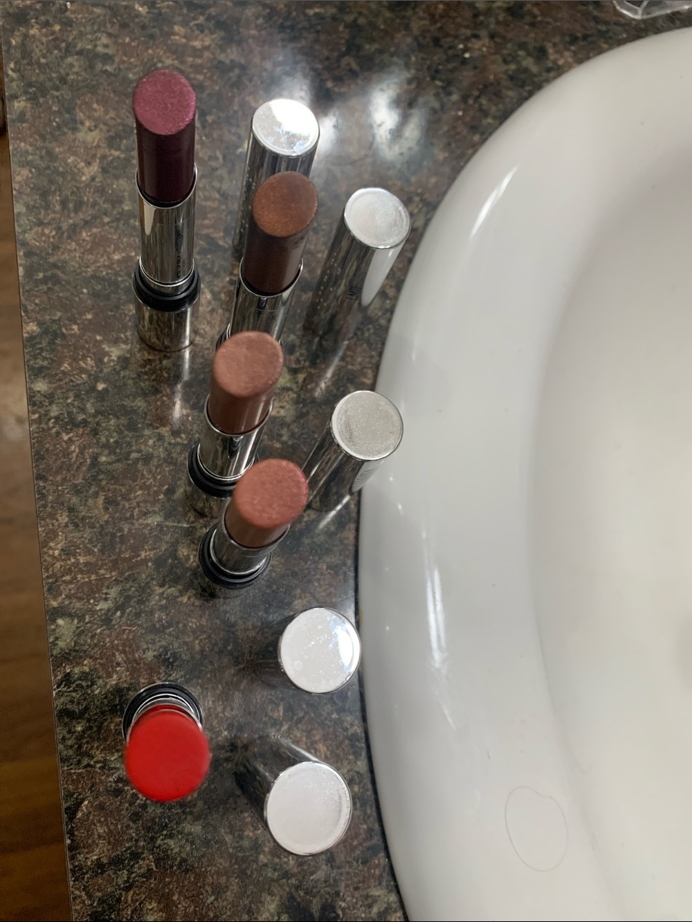 Isamaya  Women’s Metal Lip Balm Set in Red, Berry, Brown, and Pink